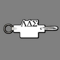 Key Clip W/ Key Ring & Lambda Delta Sigma Key Tag
